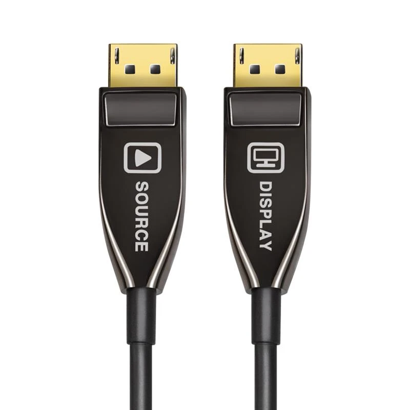 Vad sägs om att använda optisk fiberledning för att göra Displayport-kabeln?