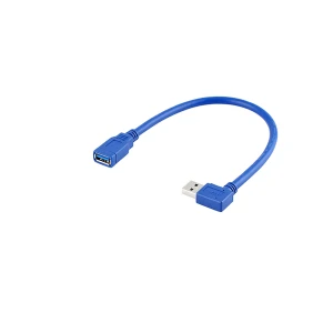 90 Degree USB 3.0 En manlig till kvinnlig förlängningskabel