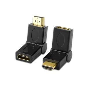360 graders HDMI-manlig till kvinnlig svängningsadapter